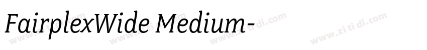 FairplexWide Medium字体转换
